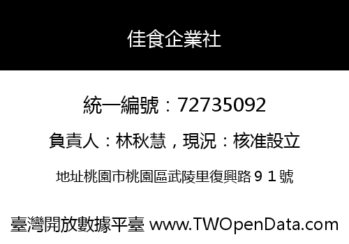 佳食企業社