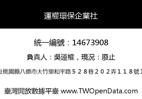 運權環保企業社