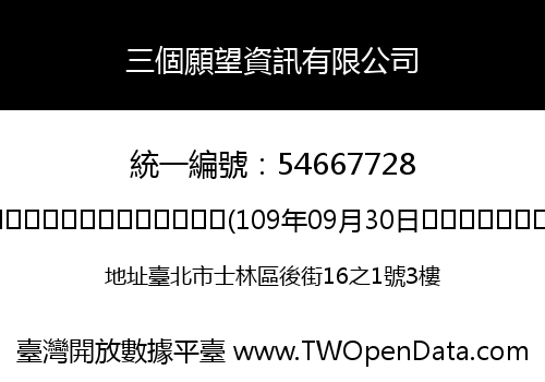 三個願望資訊有限公司