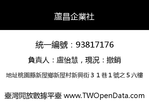 蘆昌企業社