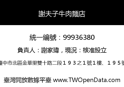 謝夫子牛肉麵店