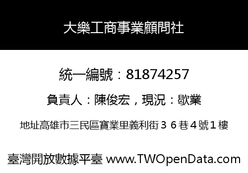 大樂工商事業顧問社