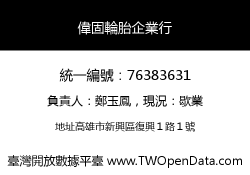 偉固輪胎企業行