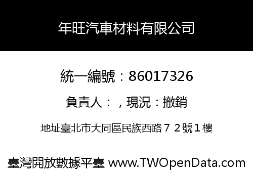 年旺汽車材料有限公司