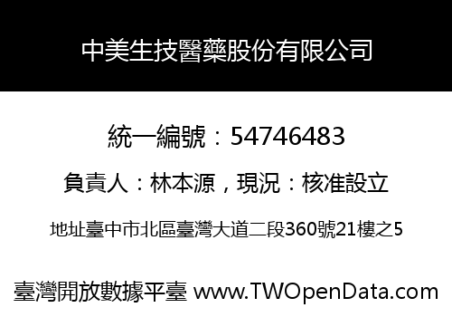 中美生技醫藥股份有限公司