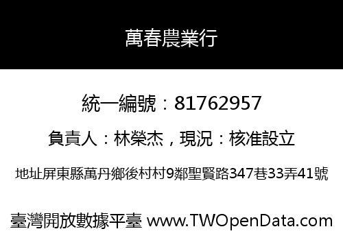 萬春農業行