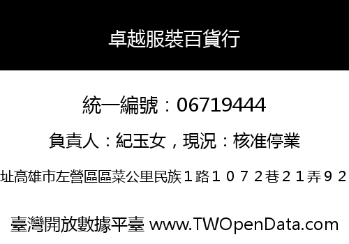 卓越服裝百貨行