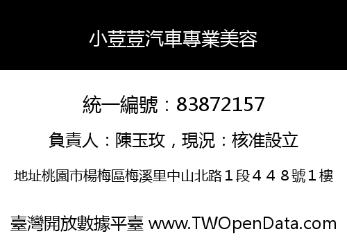 小荳荳汽車專業美容