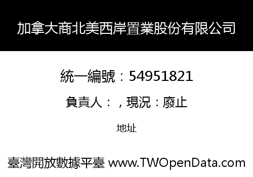 加拿大商北美西岸置業股份有限公司