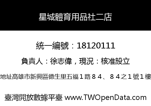 星城體育用品社二店