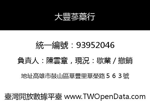 大豐蔘藥行