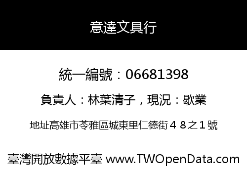 意達文具行