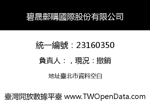 碧晟郵購國際股份有限公司