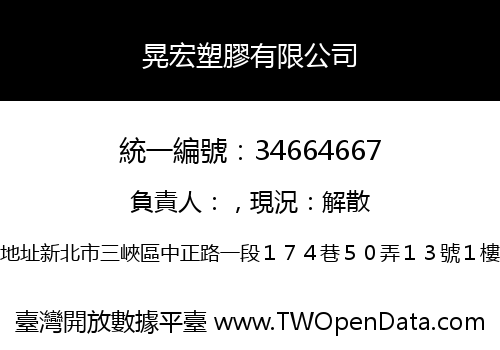 晃宏塑膠有限公司
