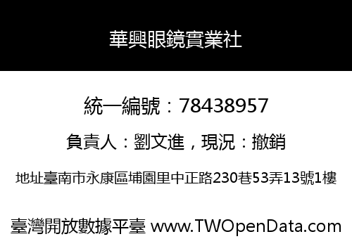 華興眼鏡實業社
