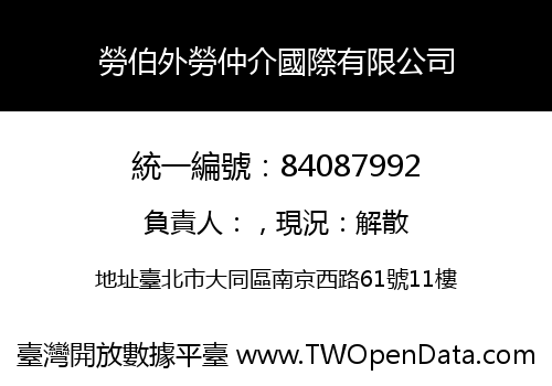 勞伯外勞仲介國際有限公司