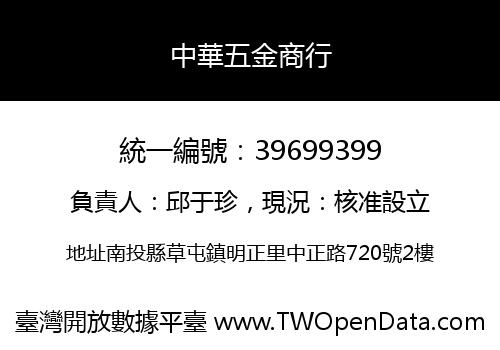 中華五金商行