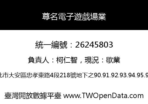 尊名電子遊戲場業