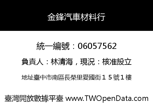 金鋒汽車材料行