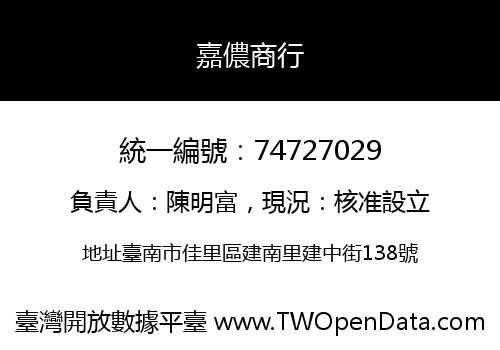 嘉儂商行