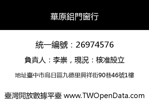 華原鋁門窗行