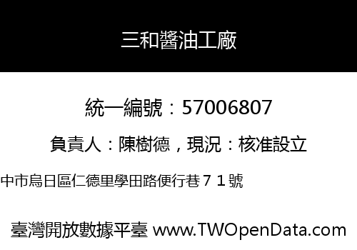 三和醬油工廠