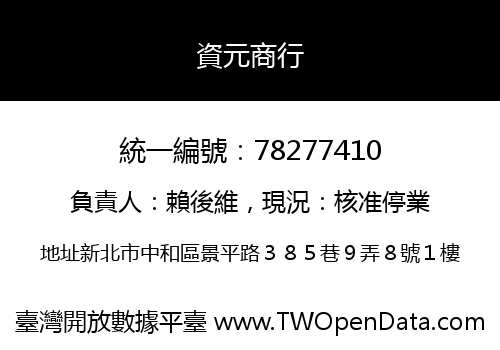 資元商行