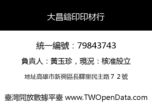 大昌鑄印印材行