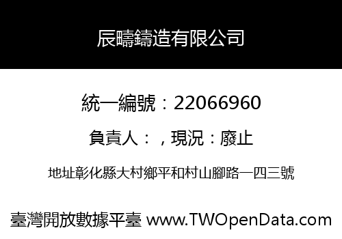 辰疇鑄造有限公司