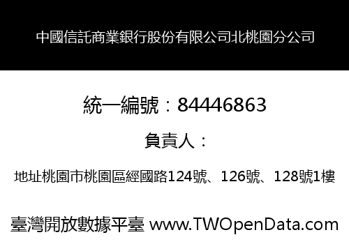 中國信託商業銀行股份有限公司北桃園分公司
