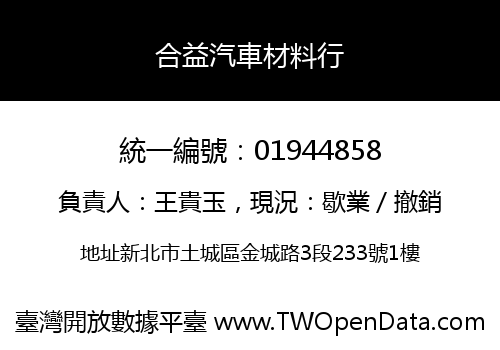 合益汽車材料行