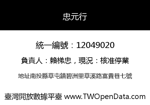 忠元行