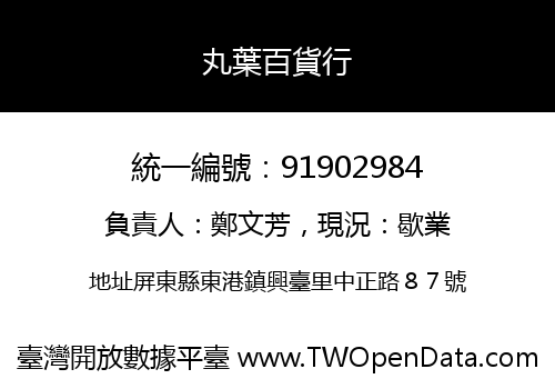 丸葉百貨行