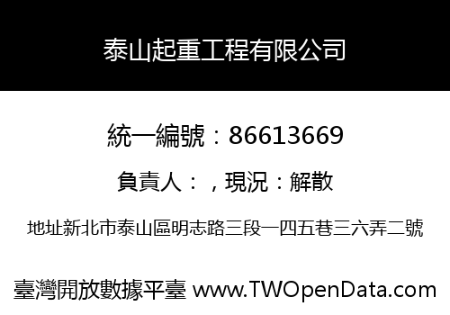 泰山起重工程有限公司