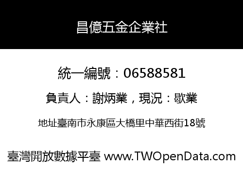 昌億五金企業社