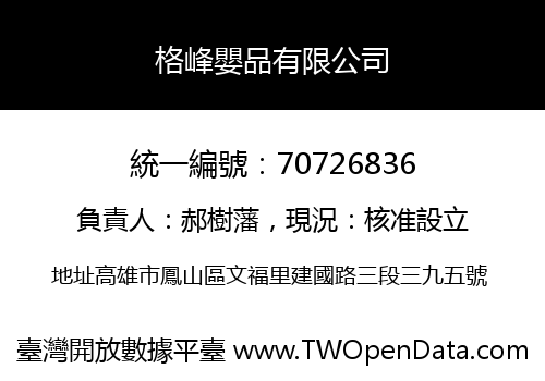 格峰嬰品有限公司