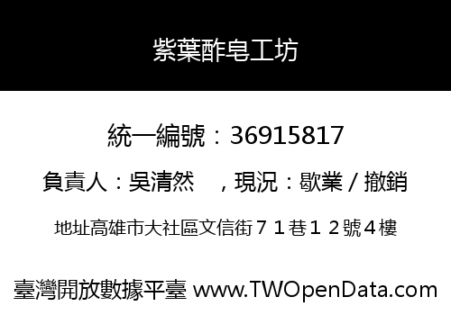 紫葉酢皂工坊
