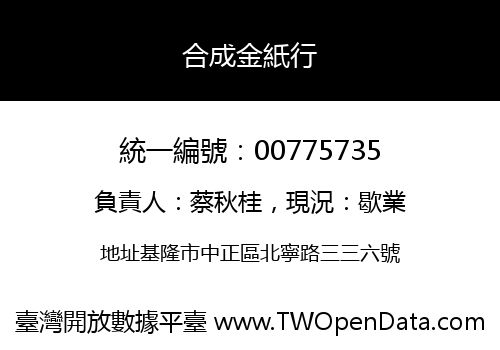 合成金紙行