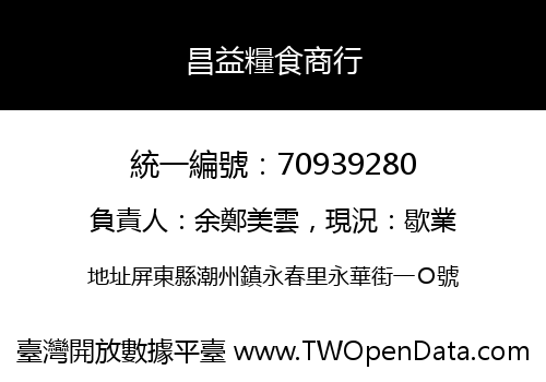 昌益糧食商行