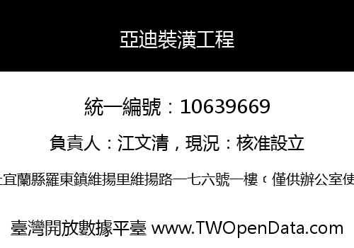 亞迪裝潢工程