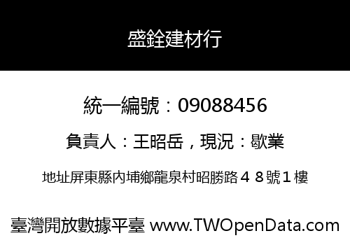 盛銓建材行