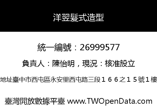 洋翌髮式造型