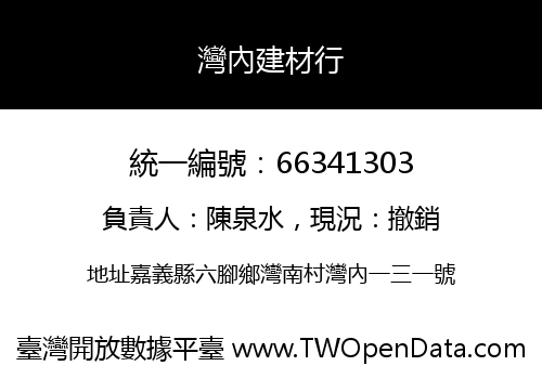 灣內建材行