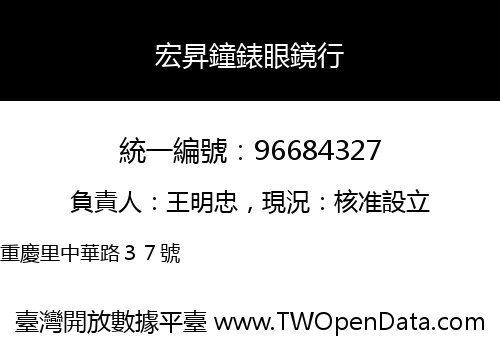 宏昇鐘錶眼鏡行