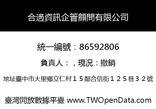 合適資訊企管顧問有限公司