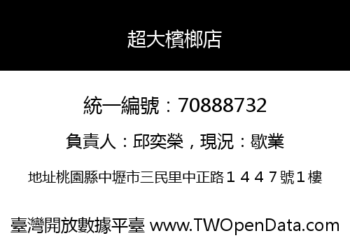 超大檳榔店