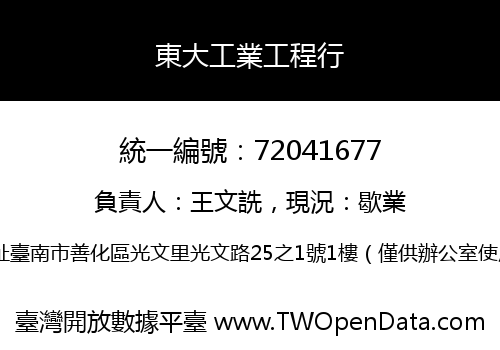 東大工業工程行