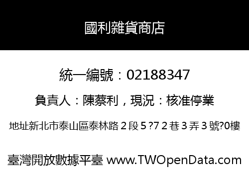 國利雜貨商店