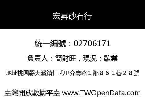 宏昇砂石行