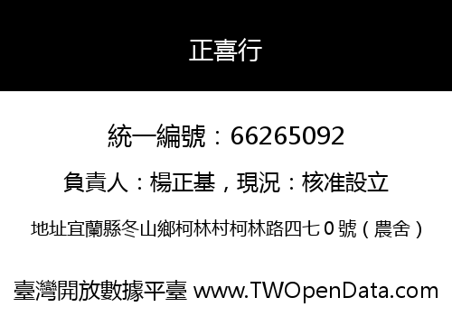 正喜行